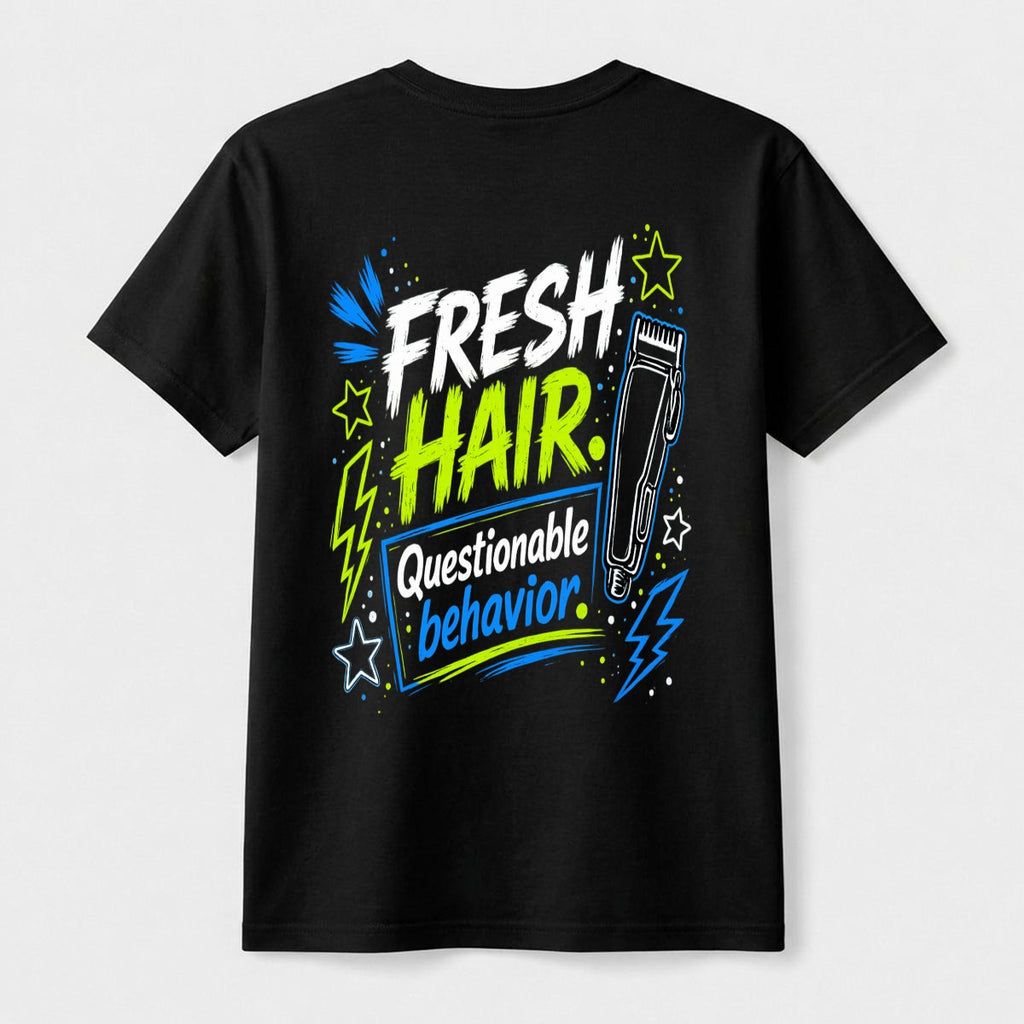 Fresh Hair, Questionable Behavior Kids T-Shirt