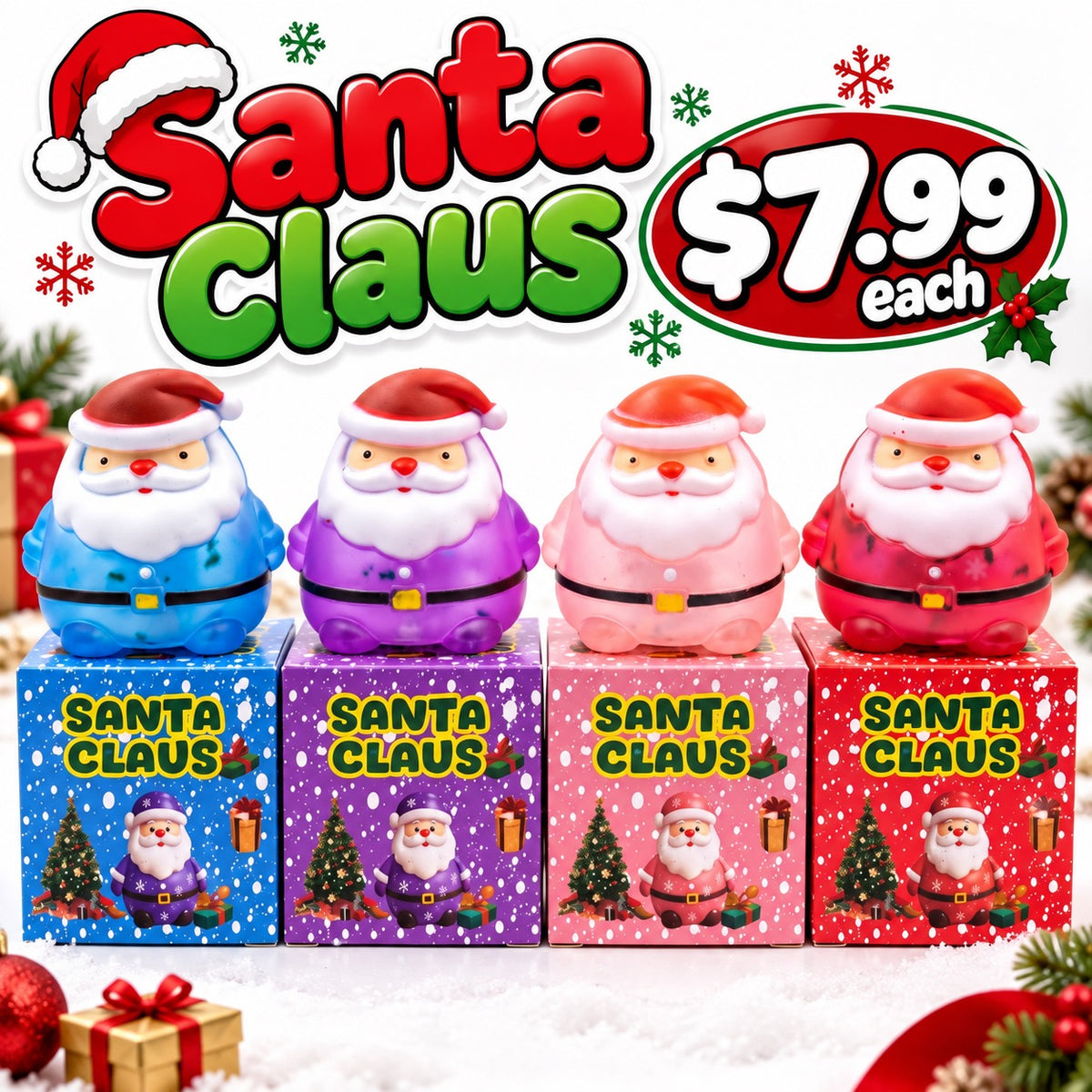 Maltose Christmas Santa Squishy,